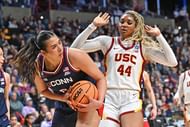 Kiki Iriafen (44) during the first half of a Elite 8 NCAA Tournament - Source: Imagn
